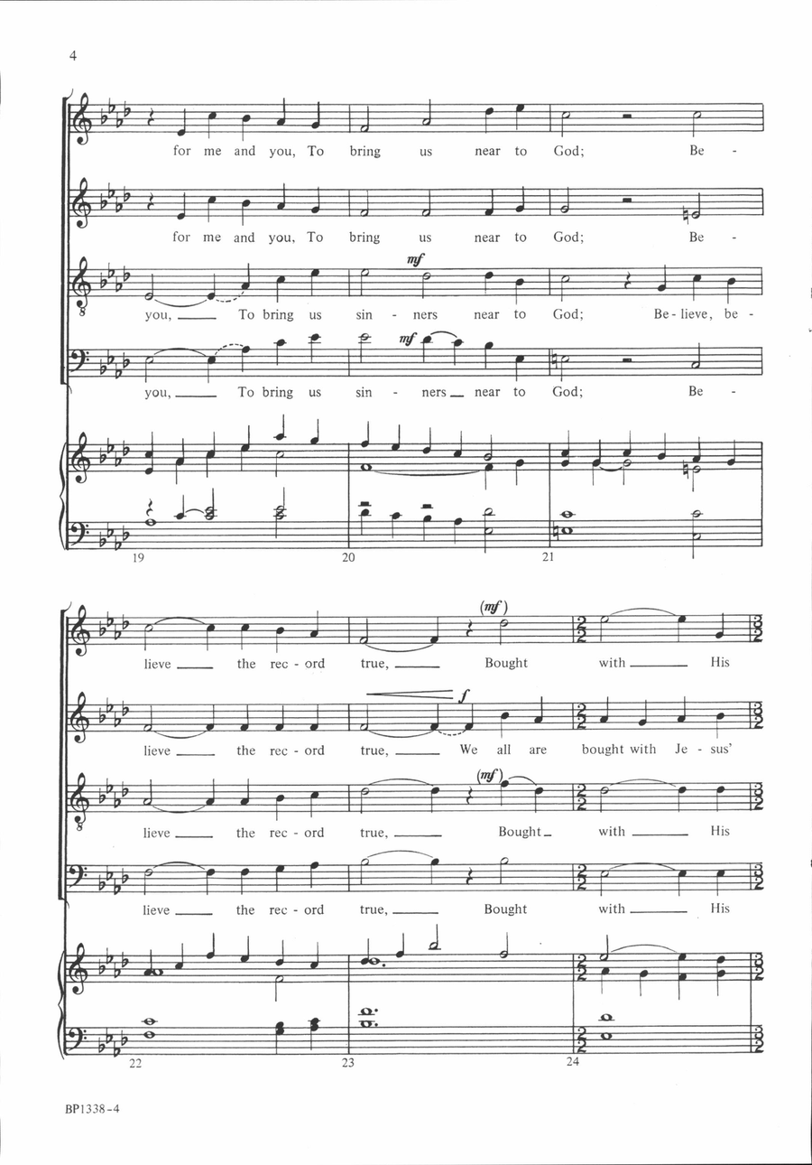 O Love Divine - Govenor 4-Part scores gallery preview page 4