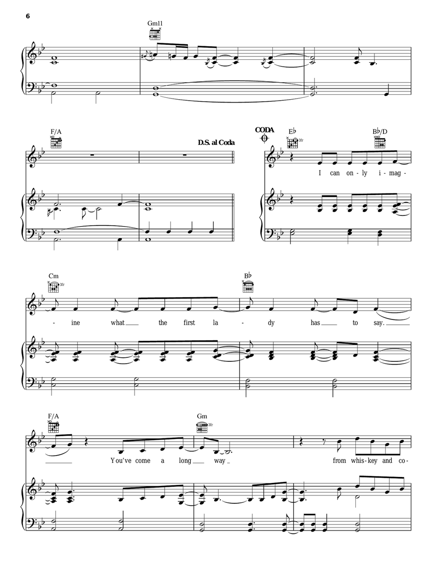 Dear Mr. President Dear Mr. President Piano, Vocal, Guitar scores gallery preview page 6