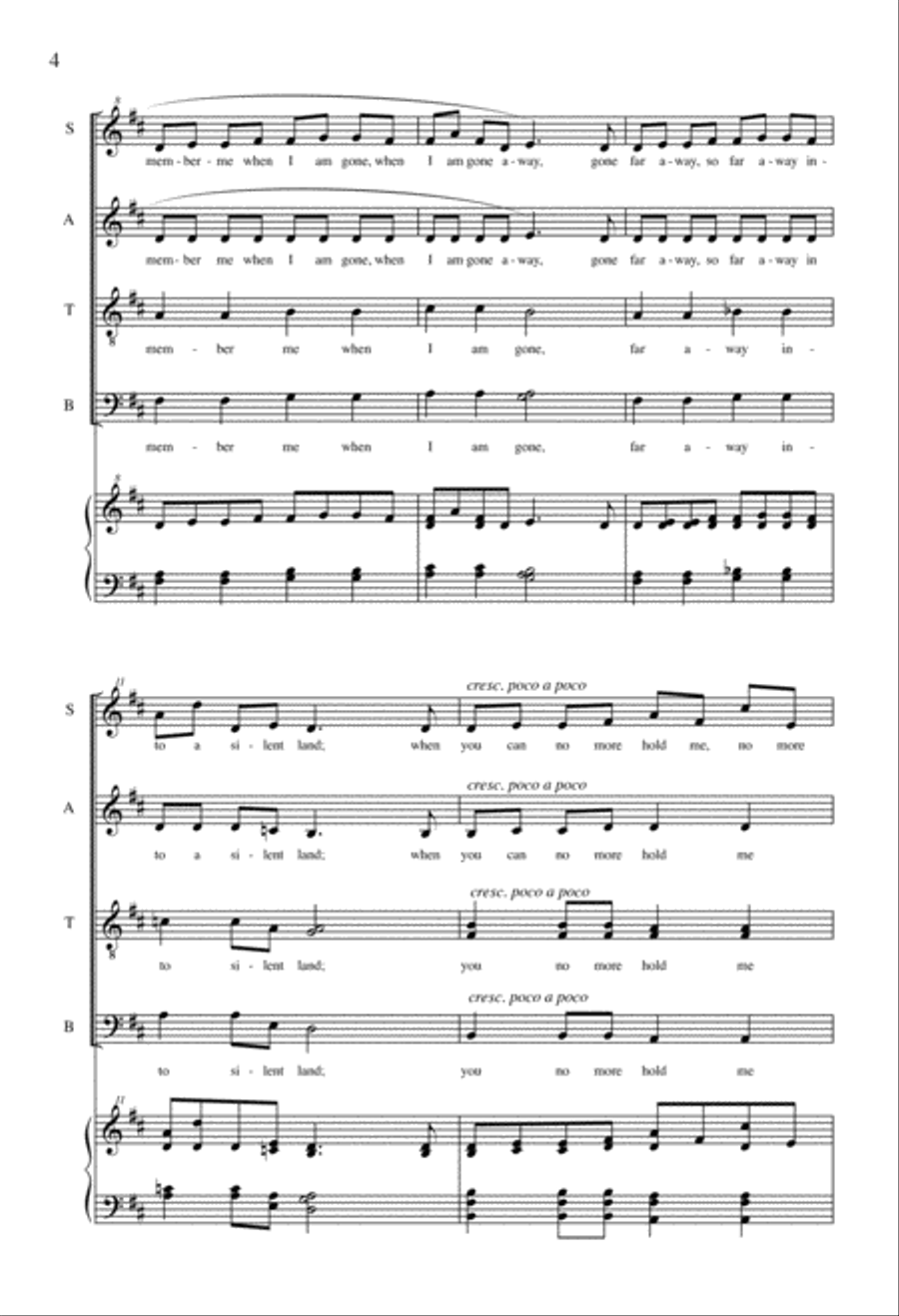 Remember Me 4-Part scores gallery preview page 2