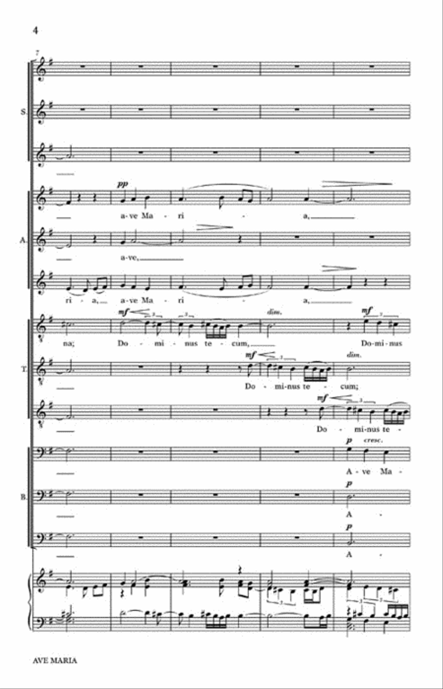 Ave Maria Divisi scores gallery preview page 3