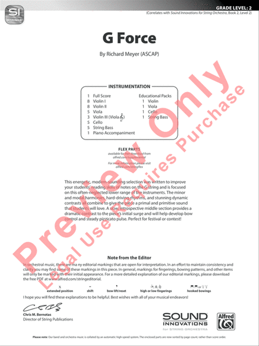 G Force String Orchestra scores gallery preview page 2