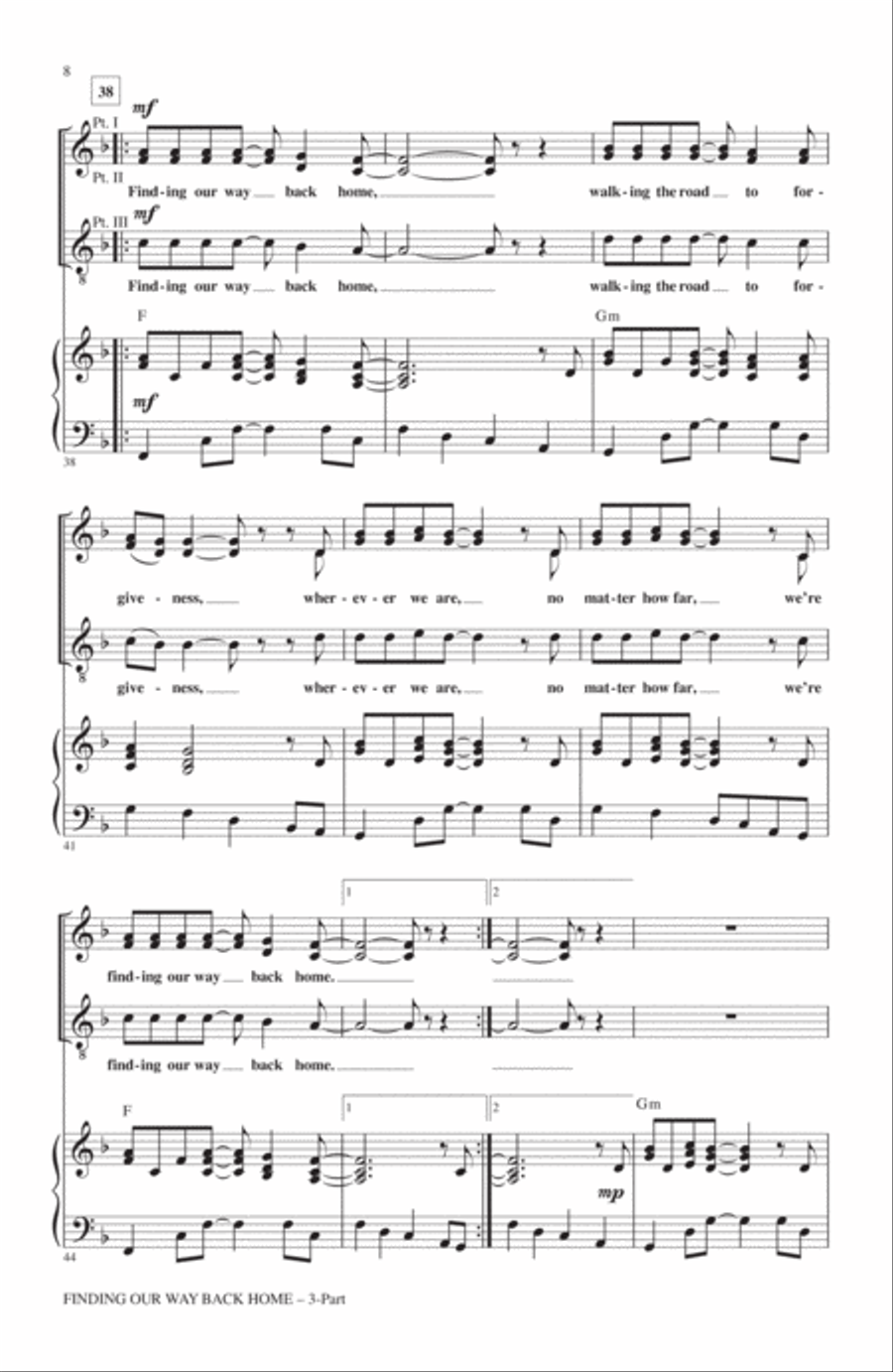 Finding Our Way Back Home 3-Part scores gallery preview page 6