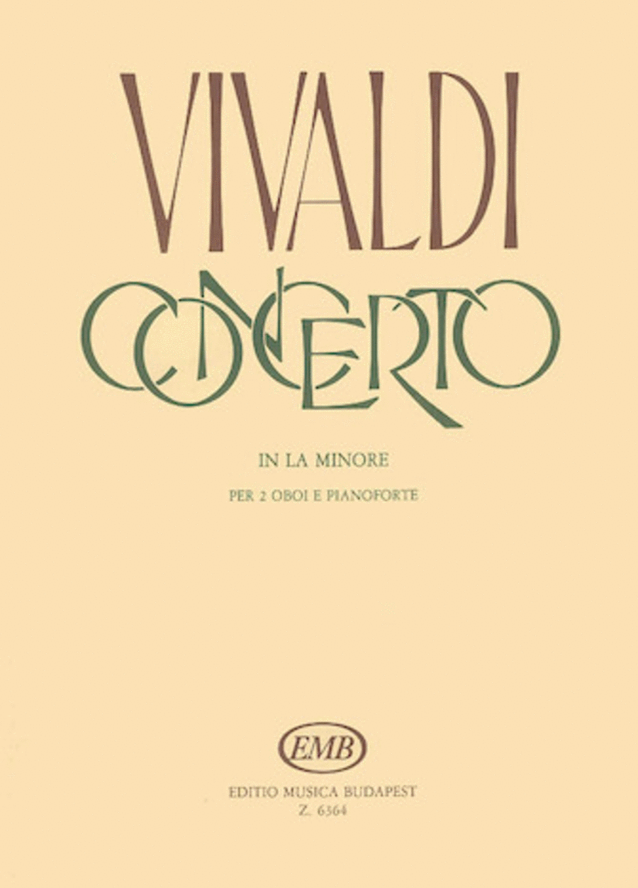 Antonio Vivaldi: Concerto in A Minor for 2 Oboes, Strings and Continuo, RV 536