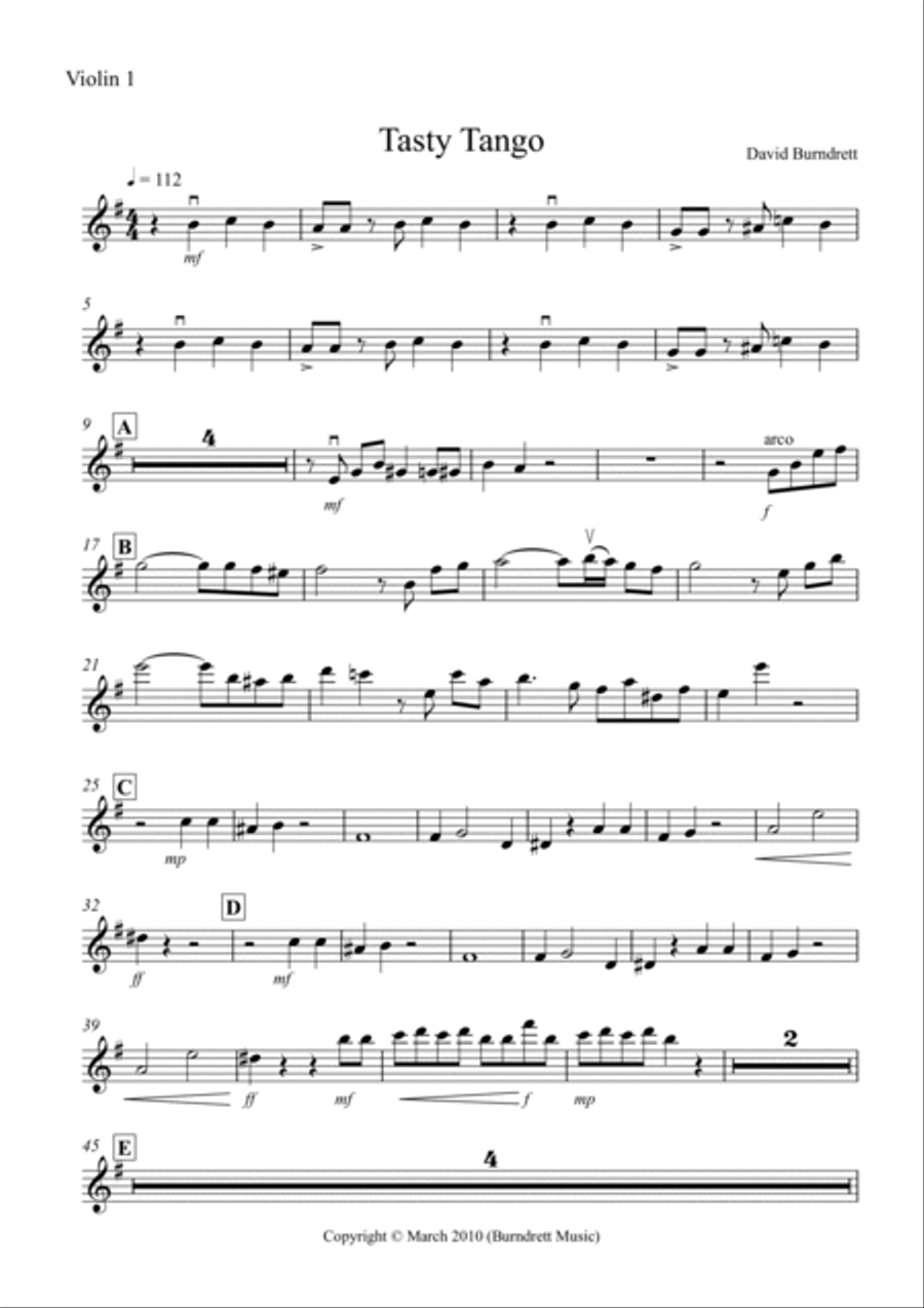 Tasty Tango for String Orchestra String Orchestra scores gallery preview page 5