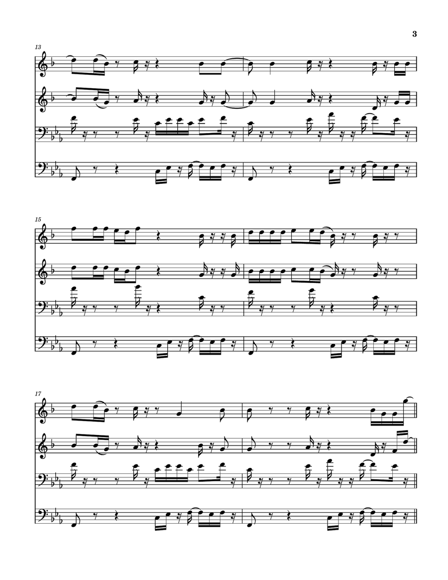 Do Your Thing Brass Quartet scores gallery preview page 4