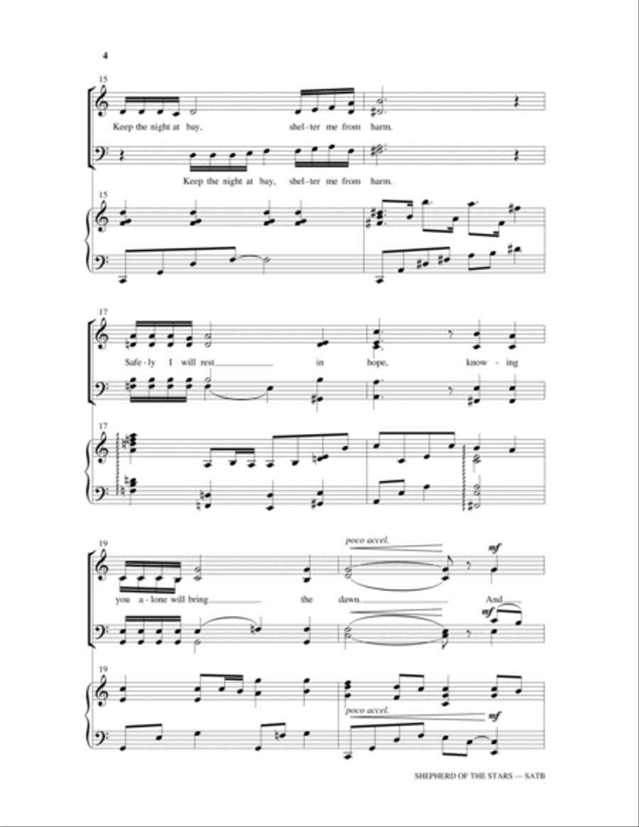 Shepherd Of The Stars 4-Part scores gallery preview page 3