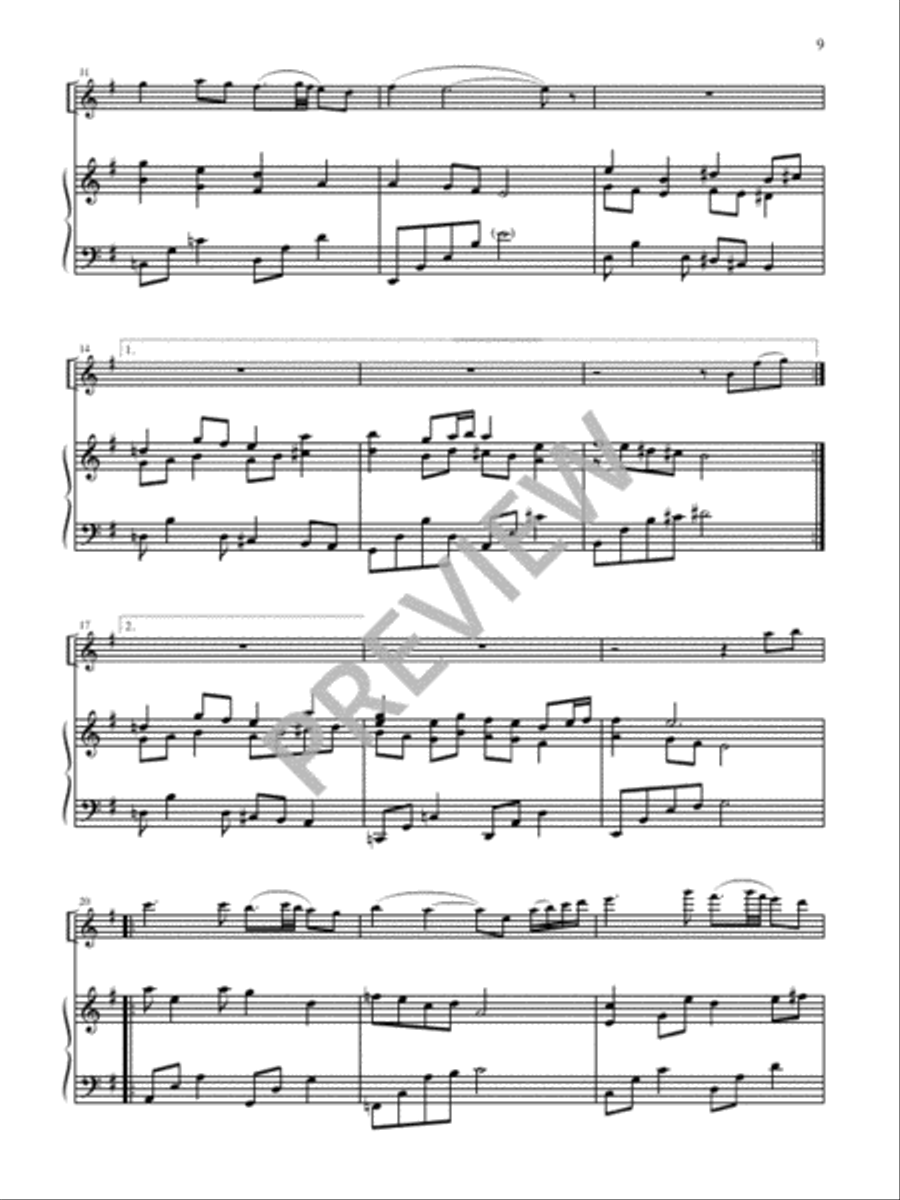 Five More Liturgical Meditations C Instrument scores gallery preview page 11