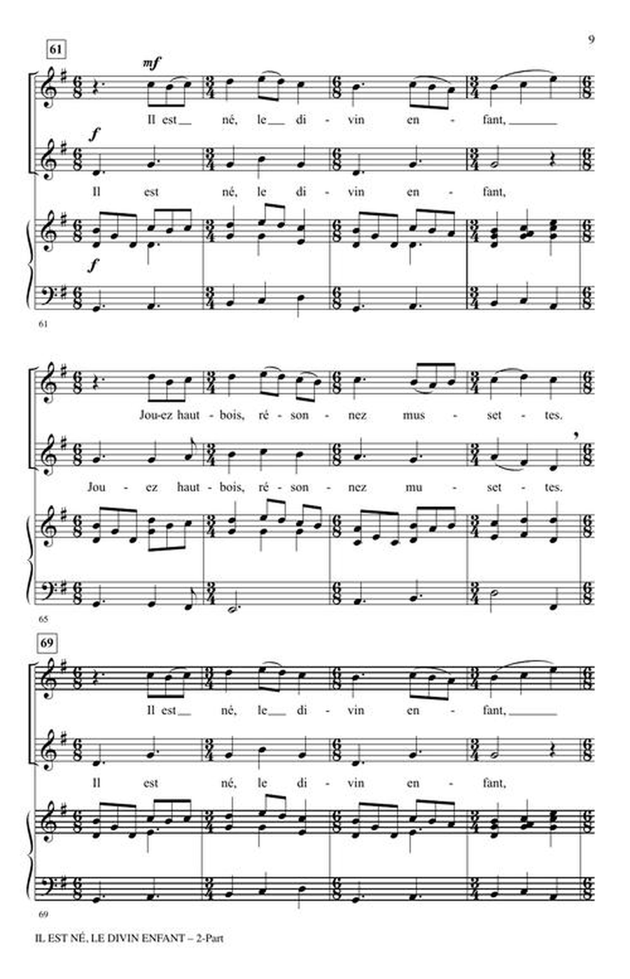 Il Est Né, Le Divin Enfant 2-Part scores gallery preview page 5