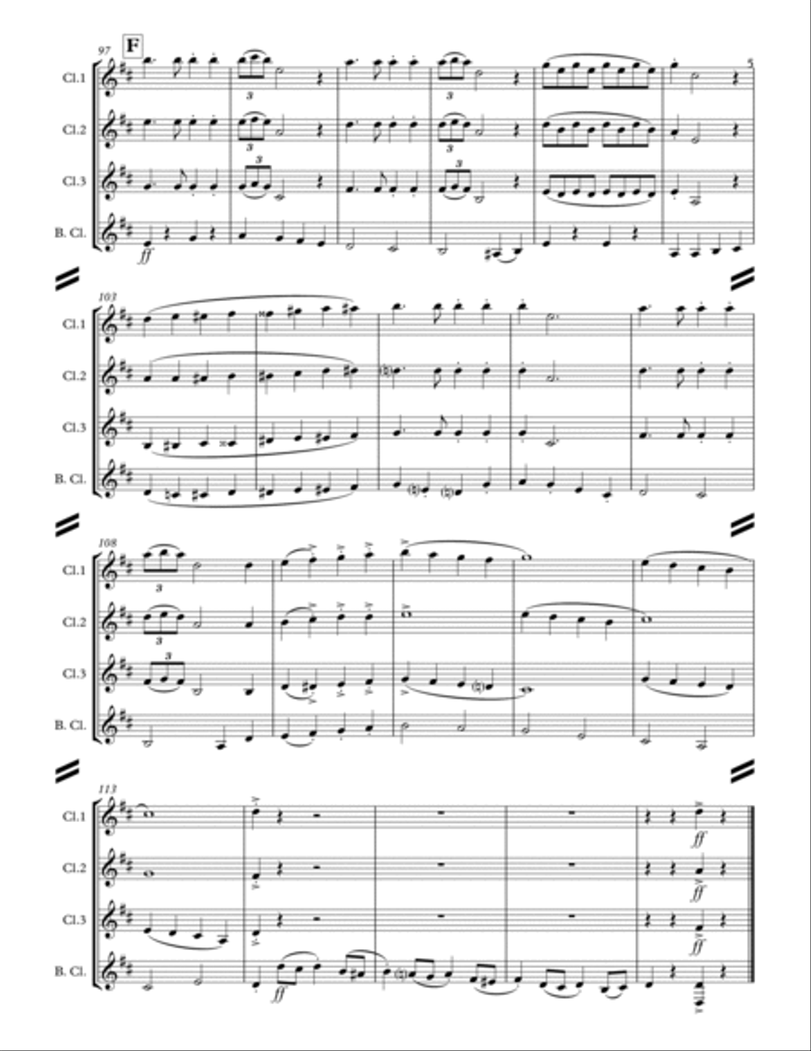 We Need A Little Christmas Woodwind Ensemble scores gallery preview page 6