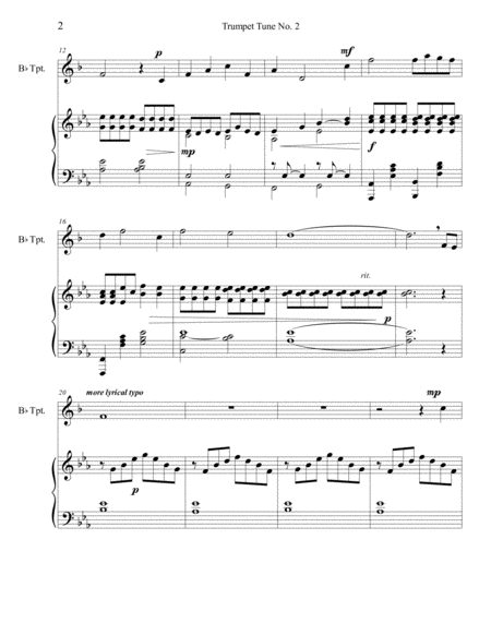 Trumpet Tune No. 2 (C. Brock) image number null