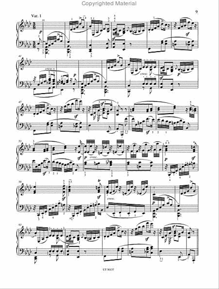 Piano Sonata in A flat major, op. 26 Chamber Music scores gallery preview page 2