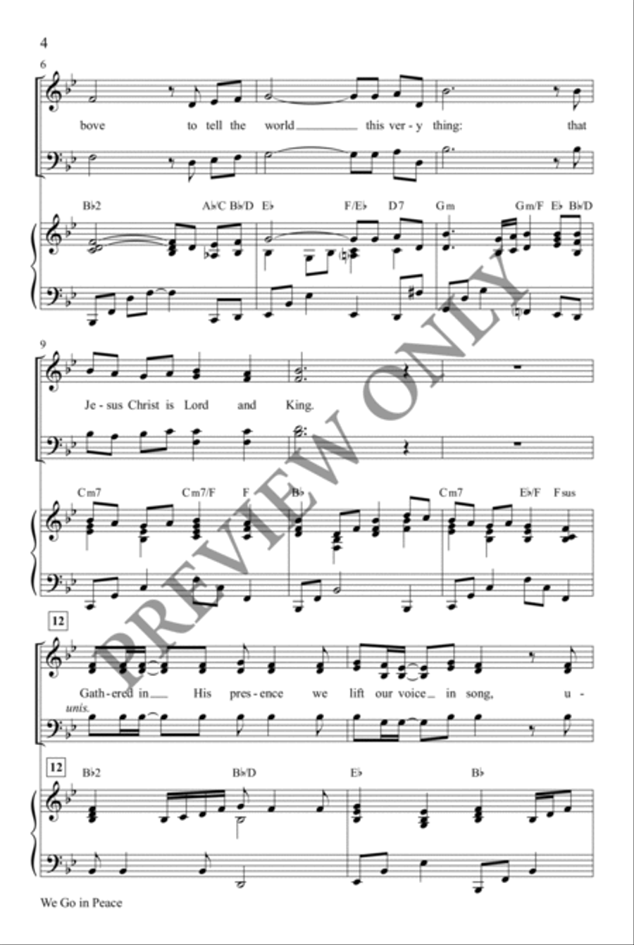 We Go in Peace 4-Part scores gallery preview page 3