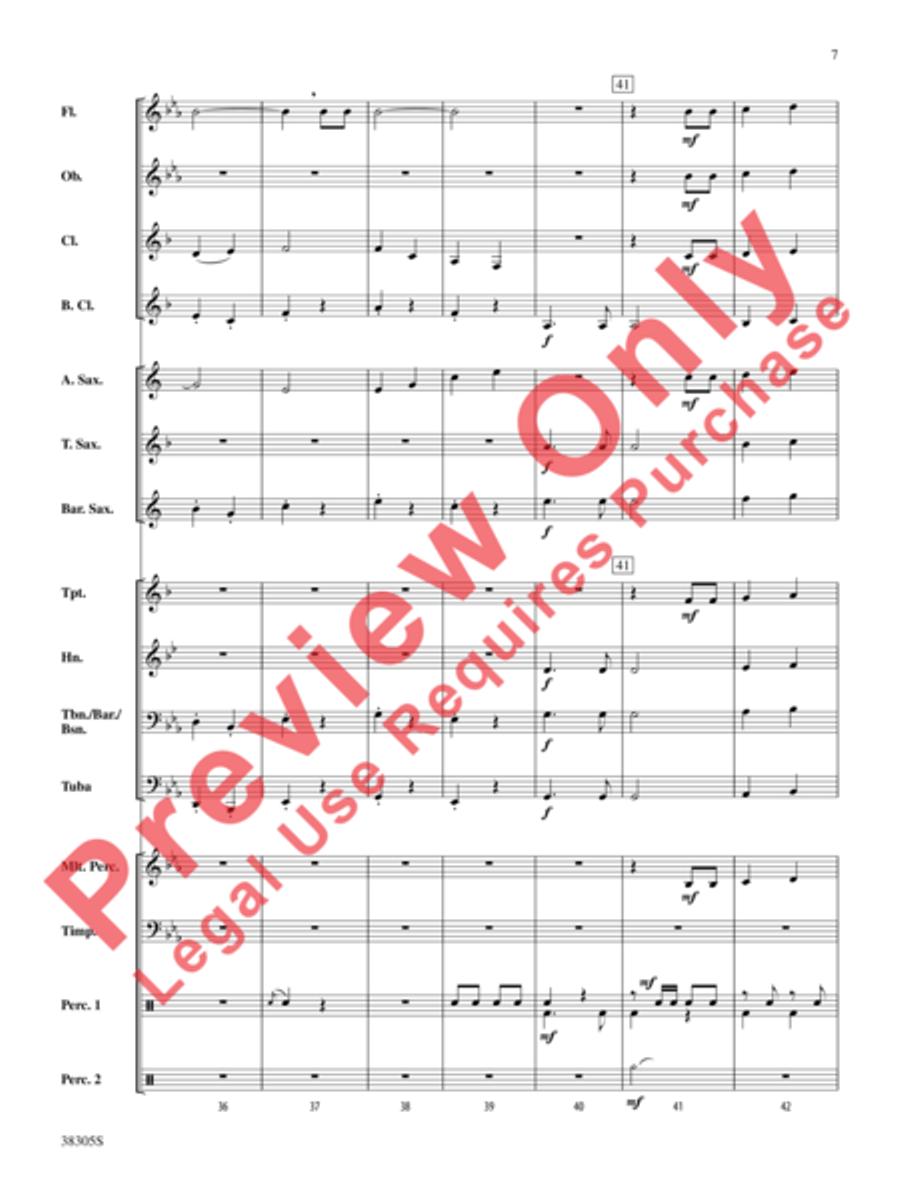 A Star-Spangled March A Star-Spangled March Concert Band scores gallery preview page 8