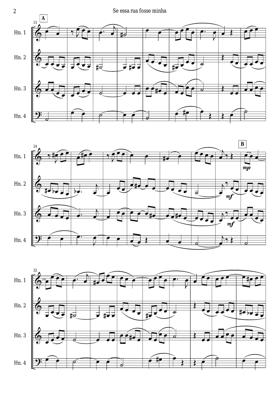 Se essa rua fosse minha Brass Ensemble scores gallery preview page 3