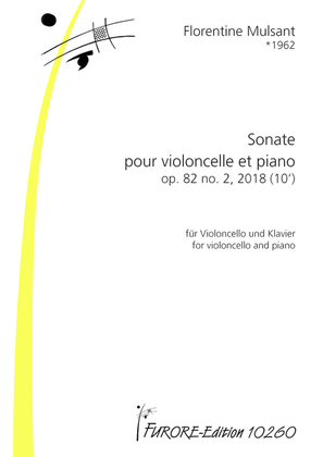 Book cover for Sonate pour violoncelle et piano, op. 82 no. 2