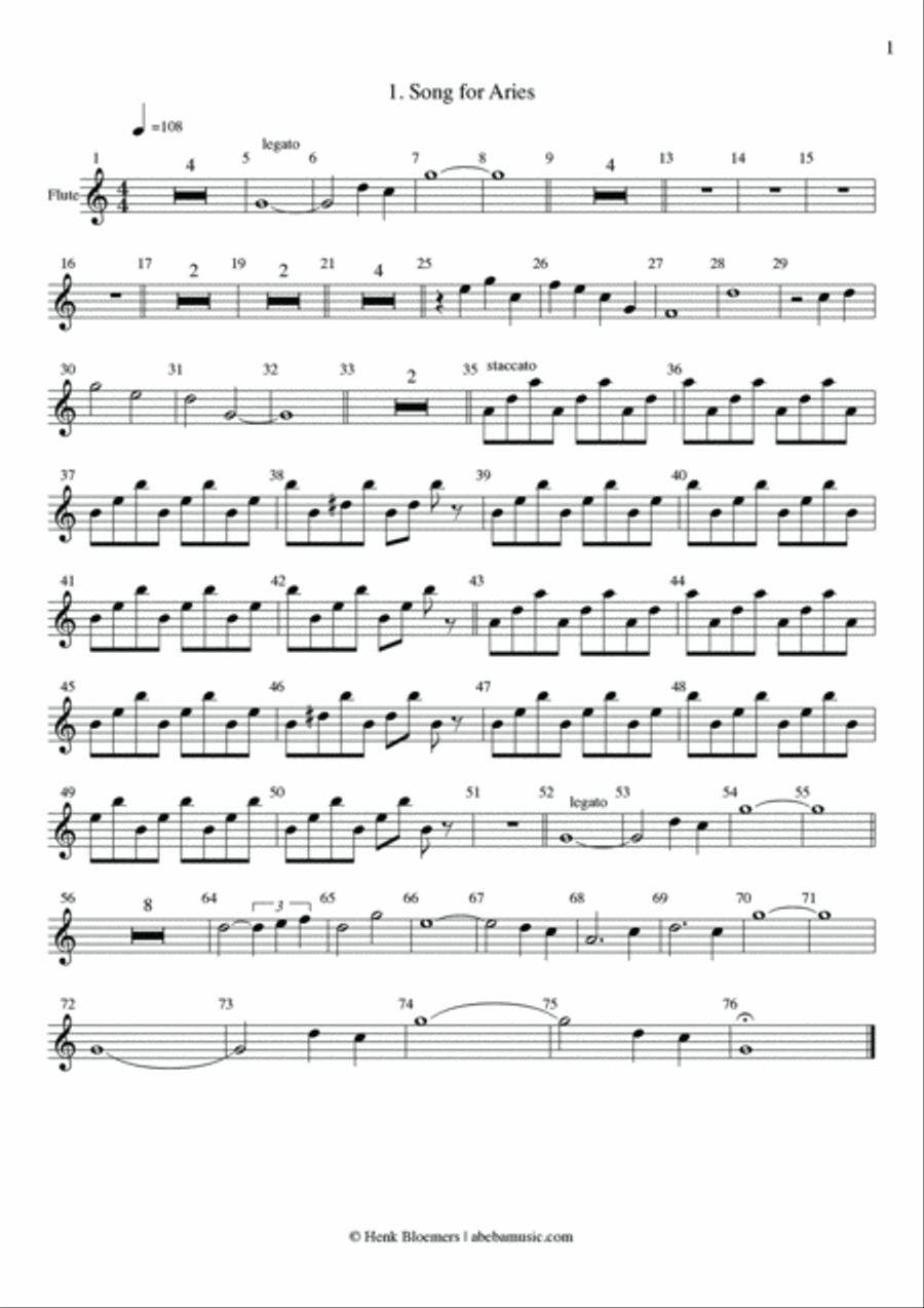 Songs of the Zodiac (full album) Piano Trio scores gallery preview page 3