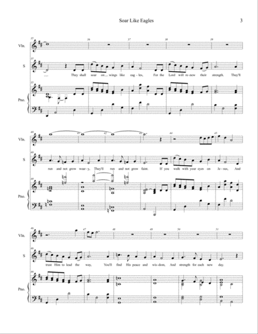 Soar Like Eagles Unison Choir scores gallery preview page 5