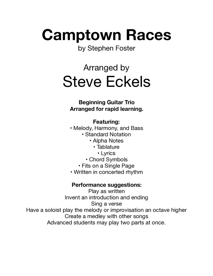 Camptown Races image number null