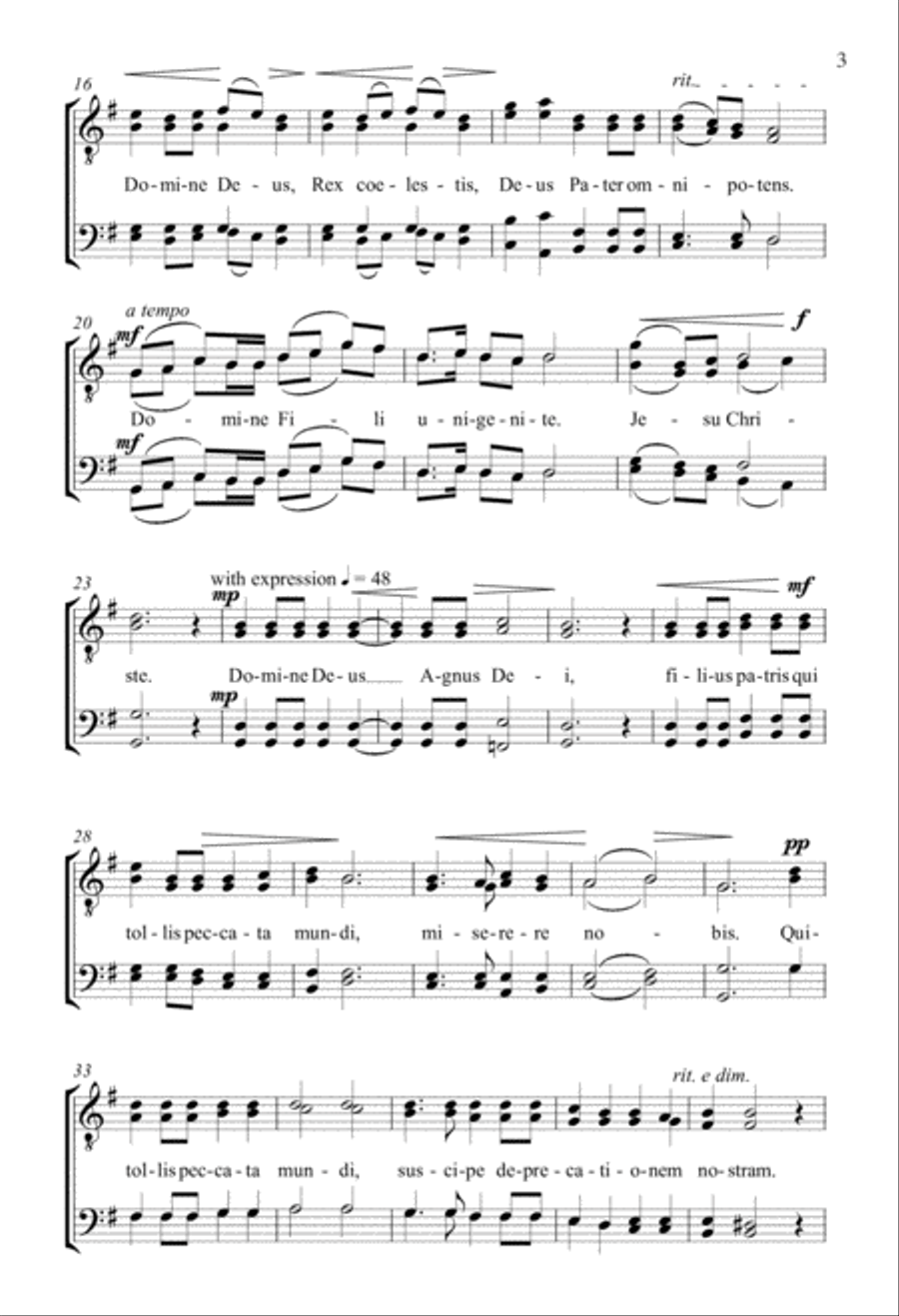 Gloria Gloria TTBB scores gallery preview page 2