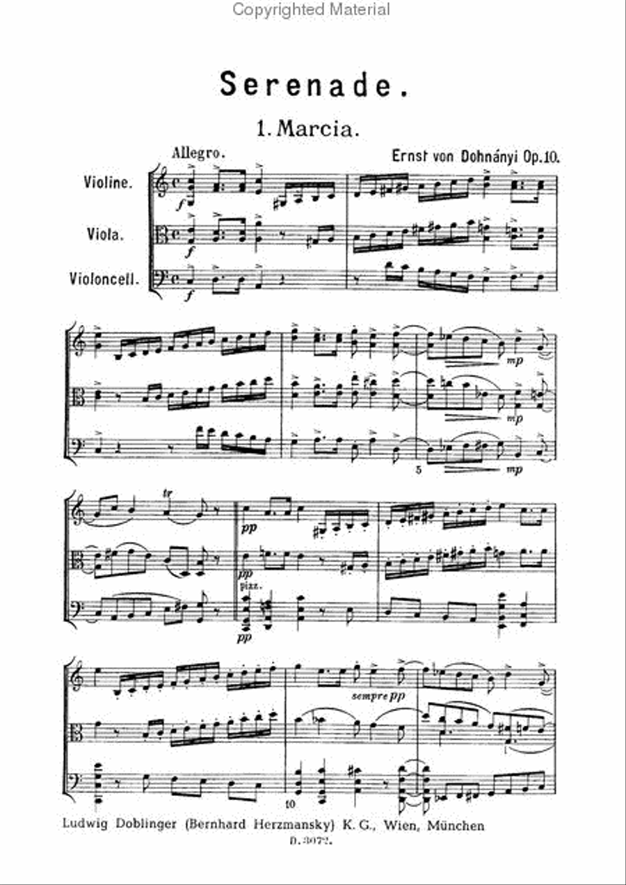 Serenade op. 10 Serenade op. 10 String Trio scores gallery preview page 2