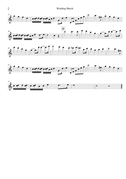 Mendelssohn's Wedding March - Parts Only image number null