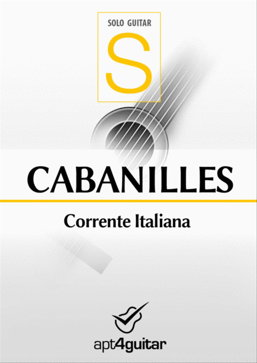 Corrente Italiana Classical Guitar scores gallery preview page 1