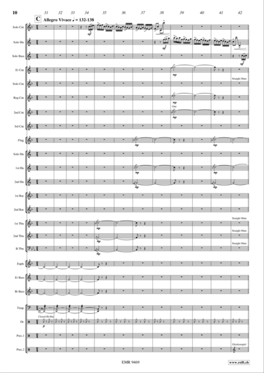Three Stars In The Sky Brass Trio scores gallery preview page 10