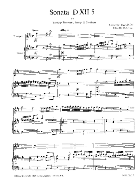 Sonata in D No. XII/5
