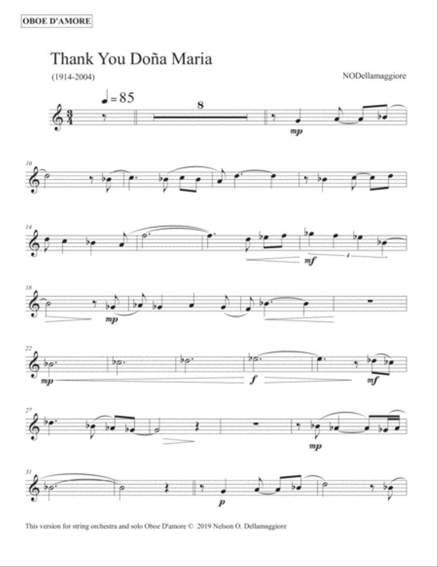 Thank You Doña Maria (all parts) Small Ensemble scores gallery preview page 2