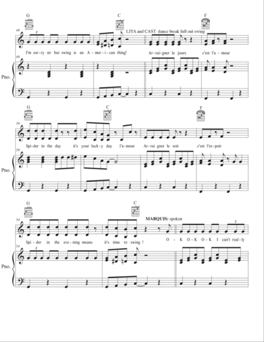 Crabe Cake Spider Swing Piano, Vocal, Guitar scores gallery preview page 5