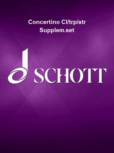 Concertino Cl/trp/str Supplem.set