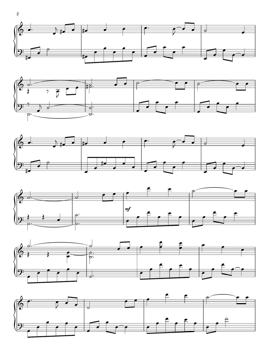 Winter Sonata Piano Solo scores gallery preview page 2