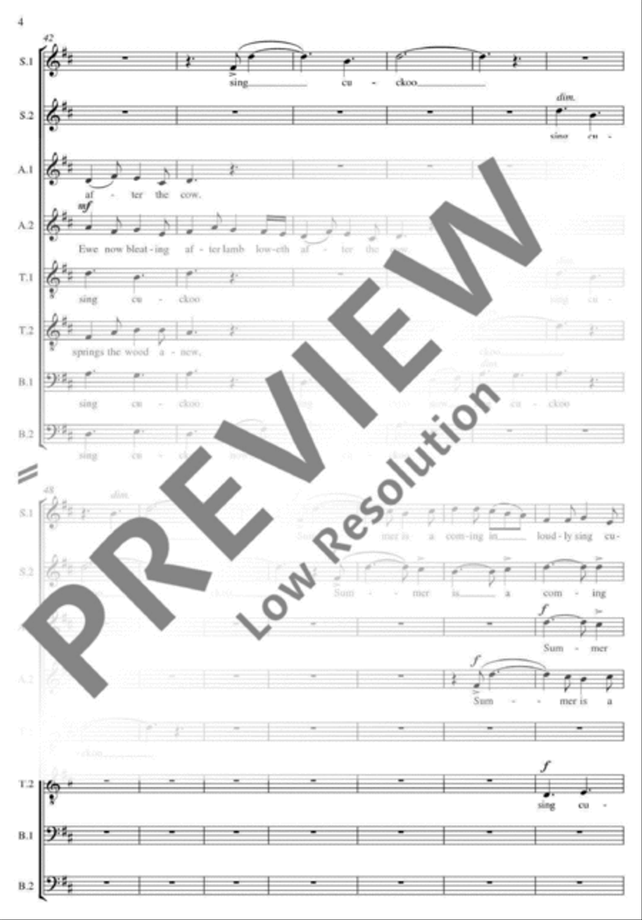 Summer Rounds Summer Rounds SSAATTBB scores gallery preview page 11