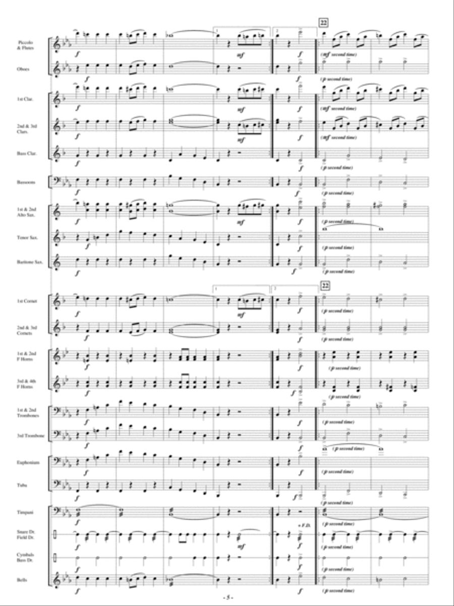 E Pluribus Unum E Pluribus Unum Concert Band scores gallery preview page 4