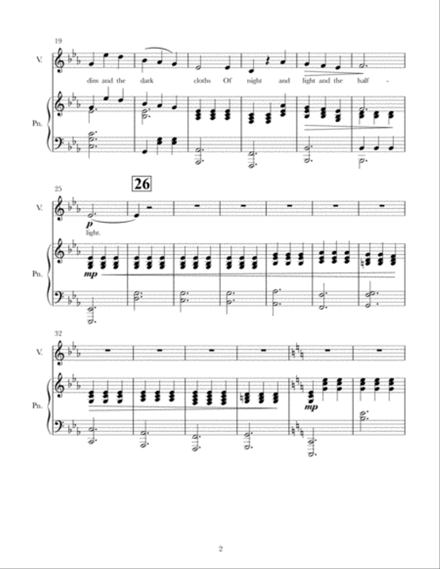 The Cloths of Heaven Voice scores gallery preview page 2