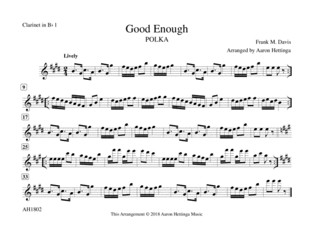 Good Enough - Polka - for "Hungry Five" Polka Band