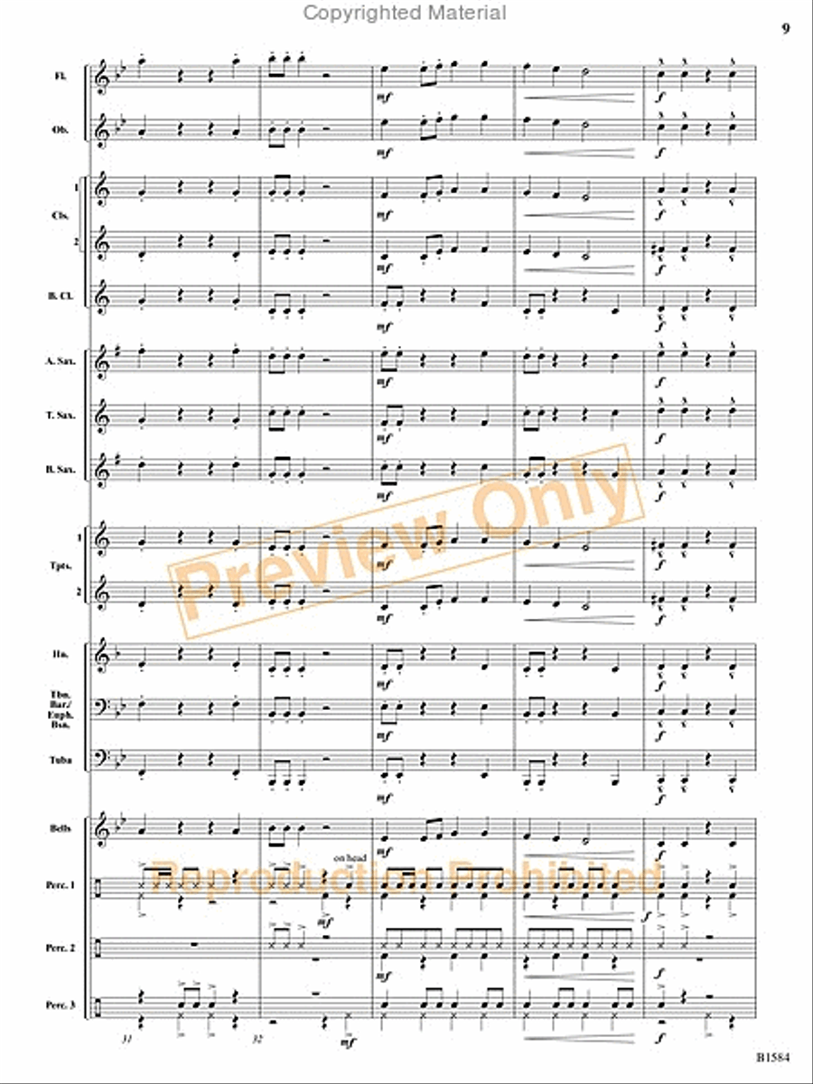 Cubano Bueno Cubano Bueno Concert Band scores gallery preview page 10