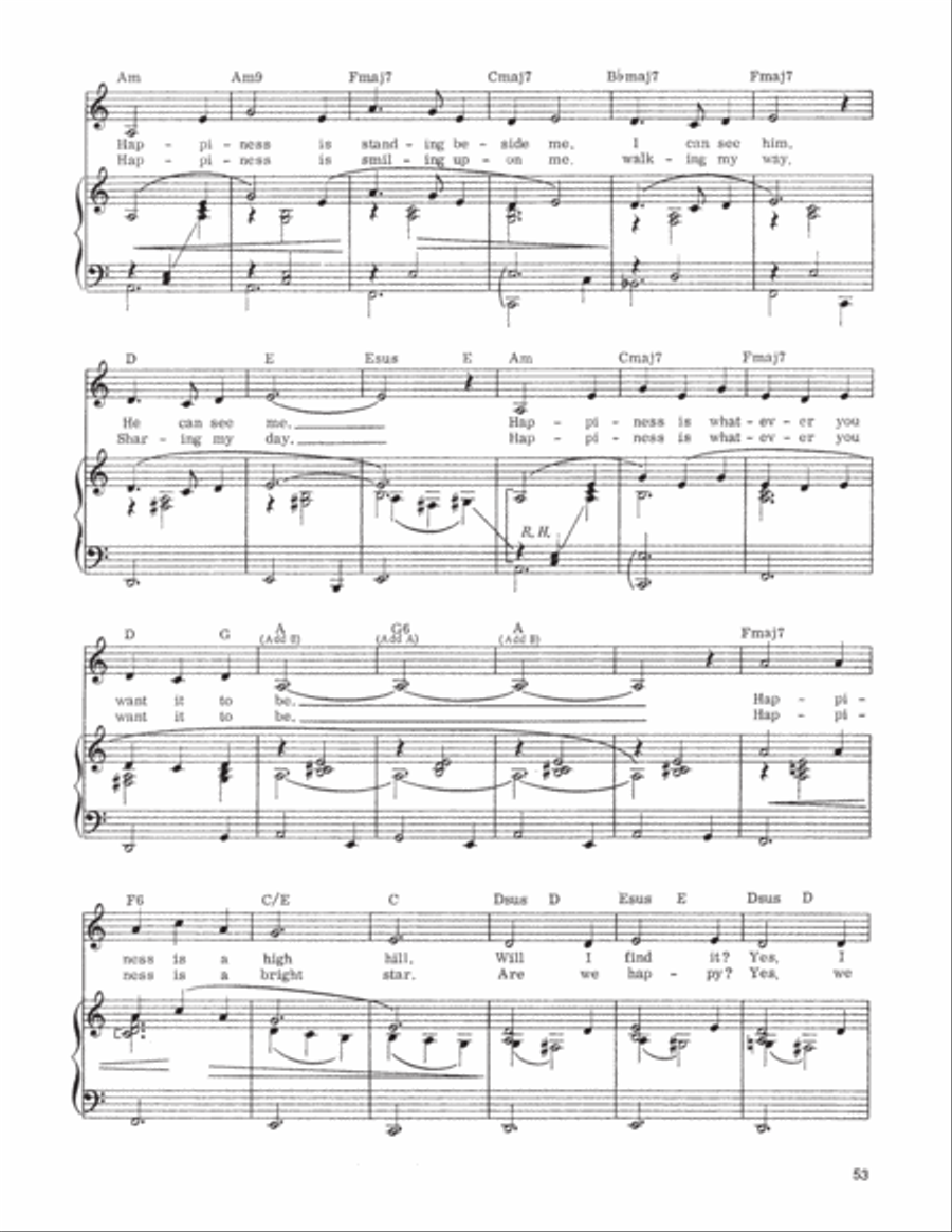 Happiness Piano, Vocal, Guitar scores gallery preview page 2