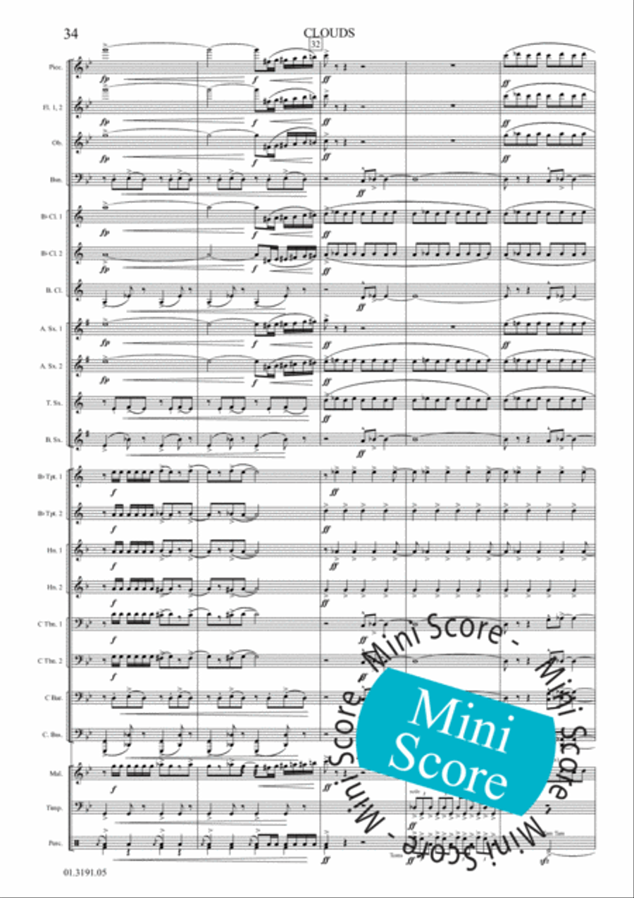 Clouds Clouds Concert Band scores gallery preview page 40