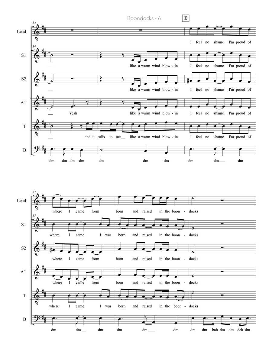 Boondocks 4-Part scores gallery preview page 6