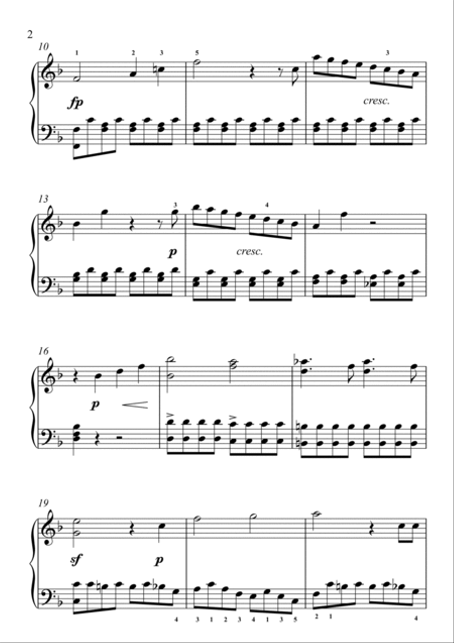 Queen of the Night Easy Piano scores gallery preview page 2