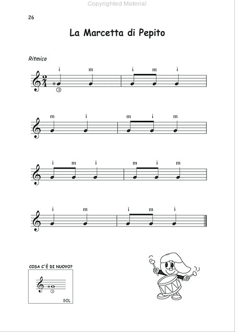 La chitarra di Dulcita e Pepito (Livello 1). Metodo progressivo per lo studio della chitarra classica con musiche, letture, curiosità, informazioni e tanti disegni da colorare Acoustic Guitar scores gallery preview page 4