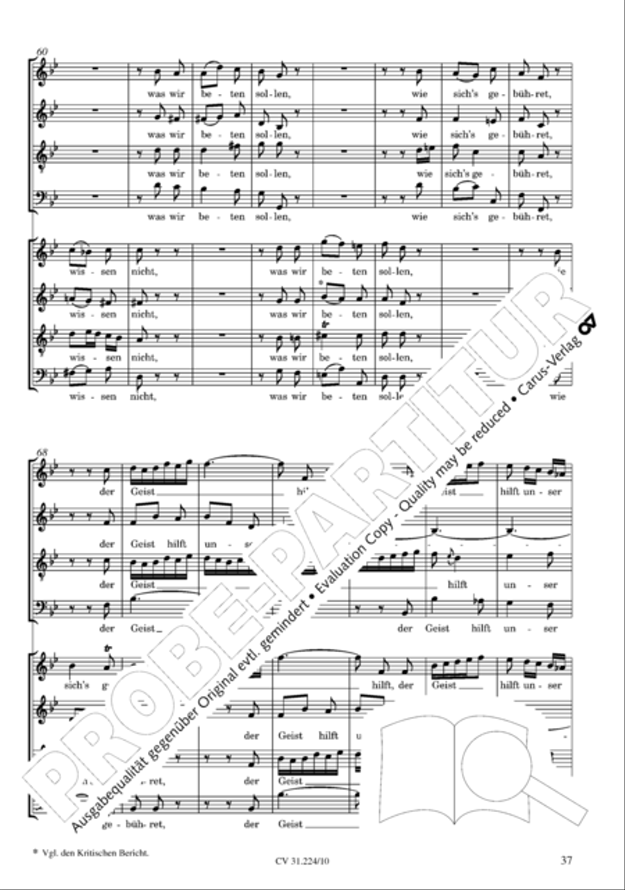 The complete motets (without Bc) Choir scores gallery preview page 44
