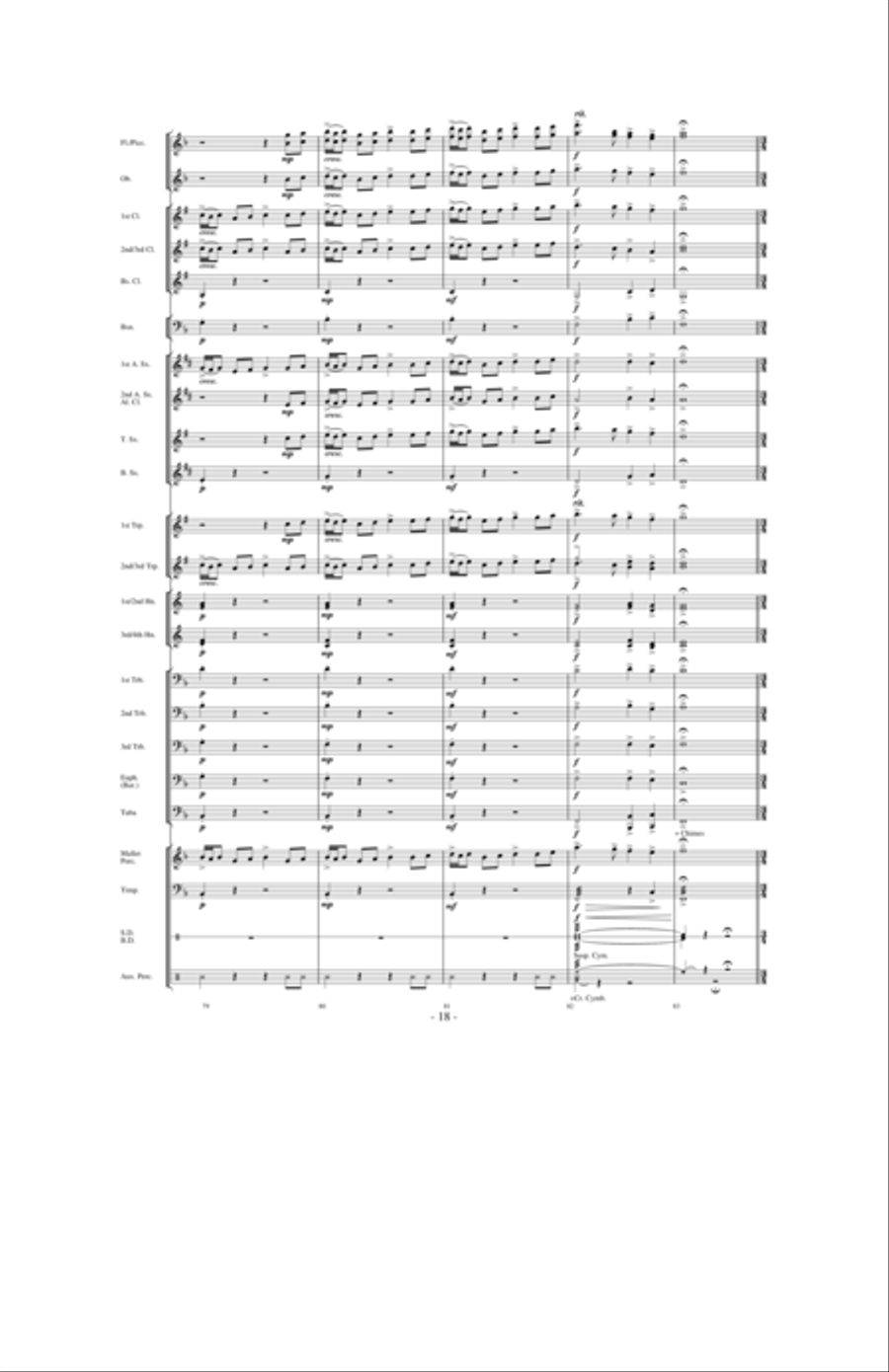 Dancing With The Wind Concert Band scores gallery preview page 17