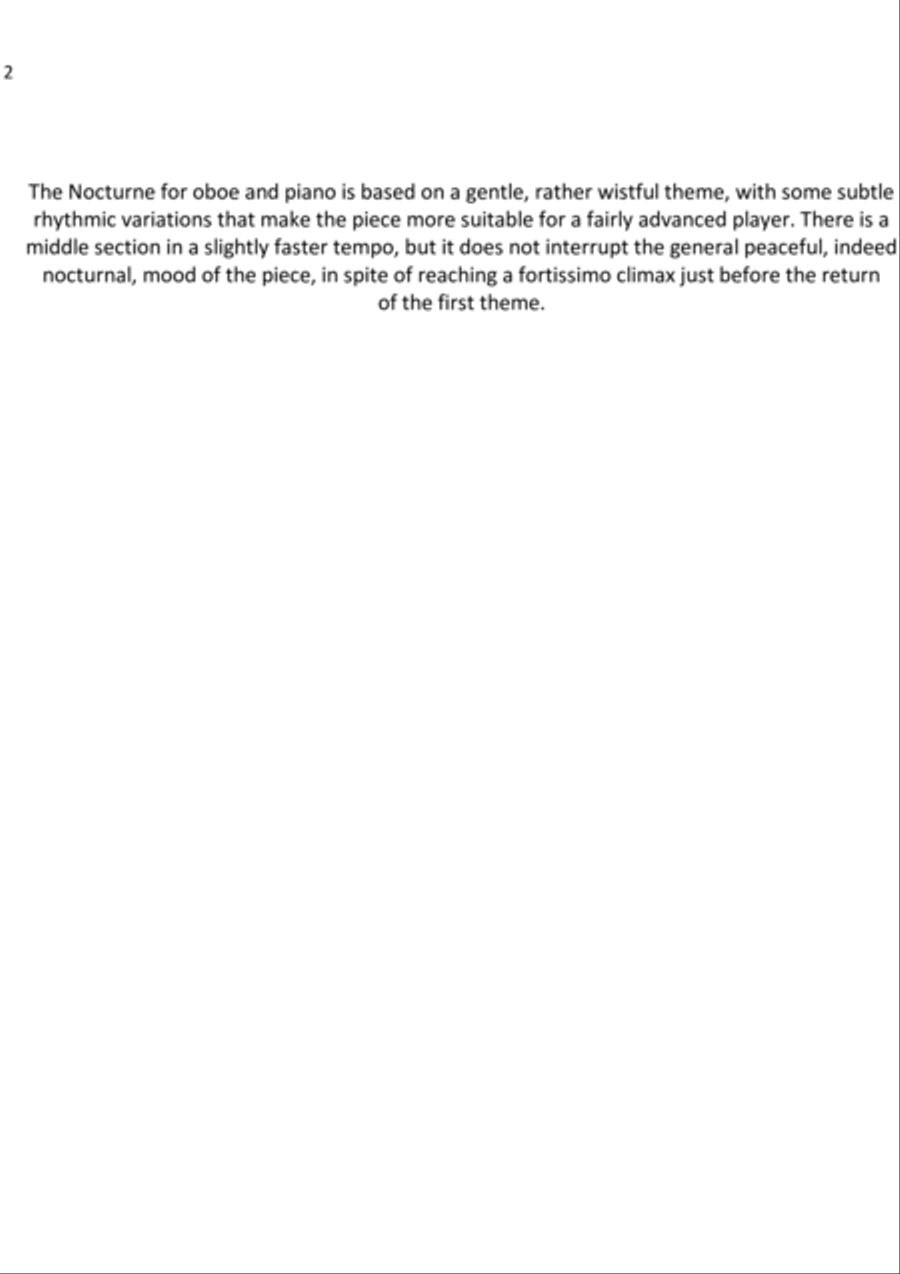 Nocturne Oboe scores gallery preview page 2
