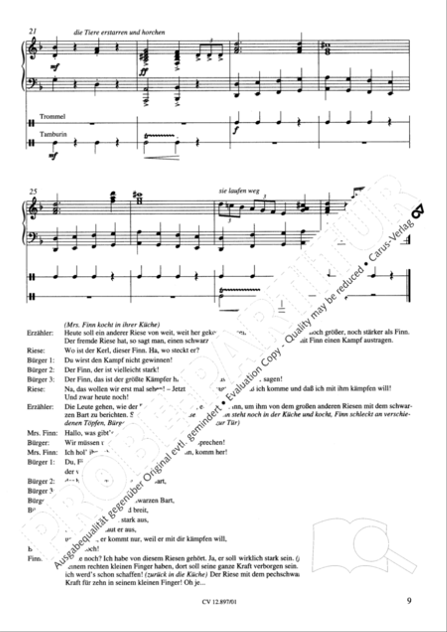 Giant Finn Giant Finn Unison Choir scores gallery preview page 9