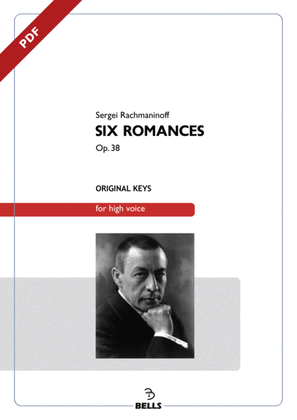 Book cover for Six Romances, Op. 38