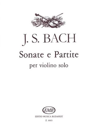 Book cover for Sonatas And Partitas Violin Bwv1001-1006