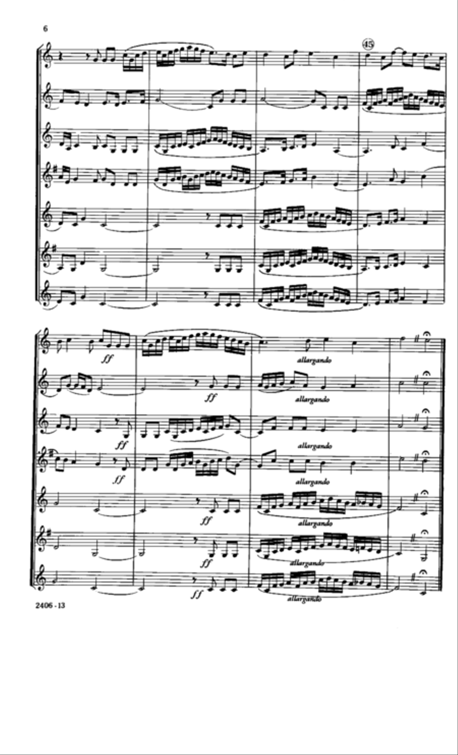 Canzona per Sonare No. 2 Clarinet Choir scores gallery preview page 7