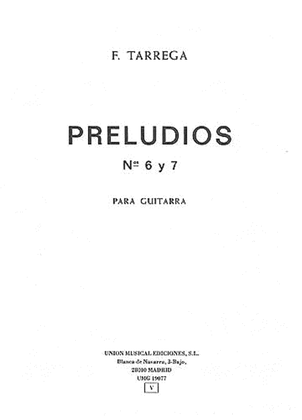 Book cover for Tarrega Preludios Nos. 6 & 7 Guitar